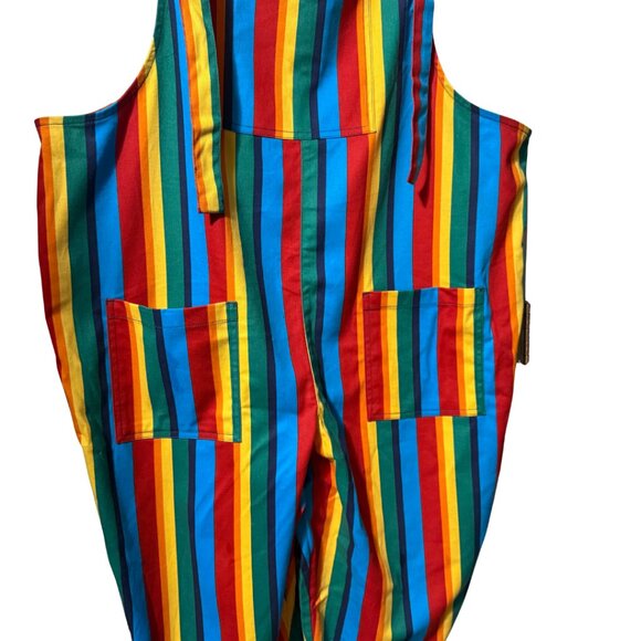 Lucy & Yak Limited Edition Rainbow Dungarees Size US 16 / UK 20R (XL), RARE - Picture 4 of 9